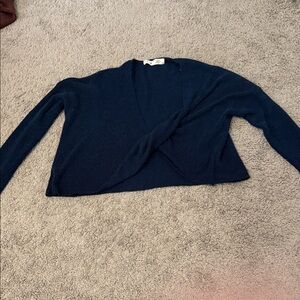 Grace Deep Blue V-Neck Sweater
